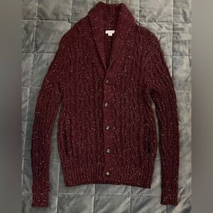 Merona Men’s Maroon Cable Knit Cardigan